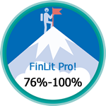 Hiker at high position on mountain